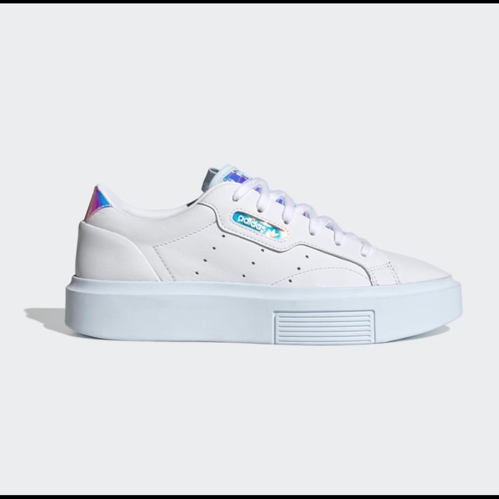 Adidas Sleek Super 8.5 White and Metallic